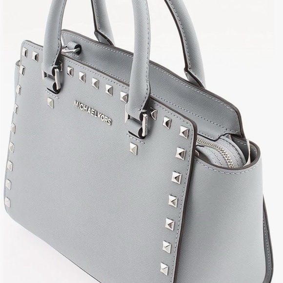 Michael Kors Selma Stud Medium Top Zip Satchel - Picture 2 of 6